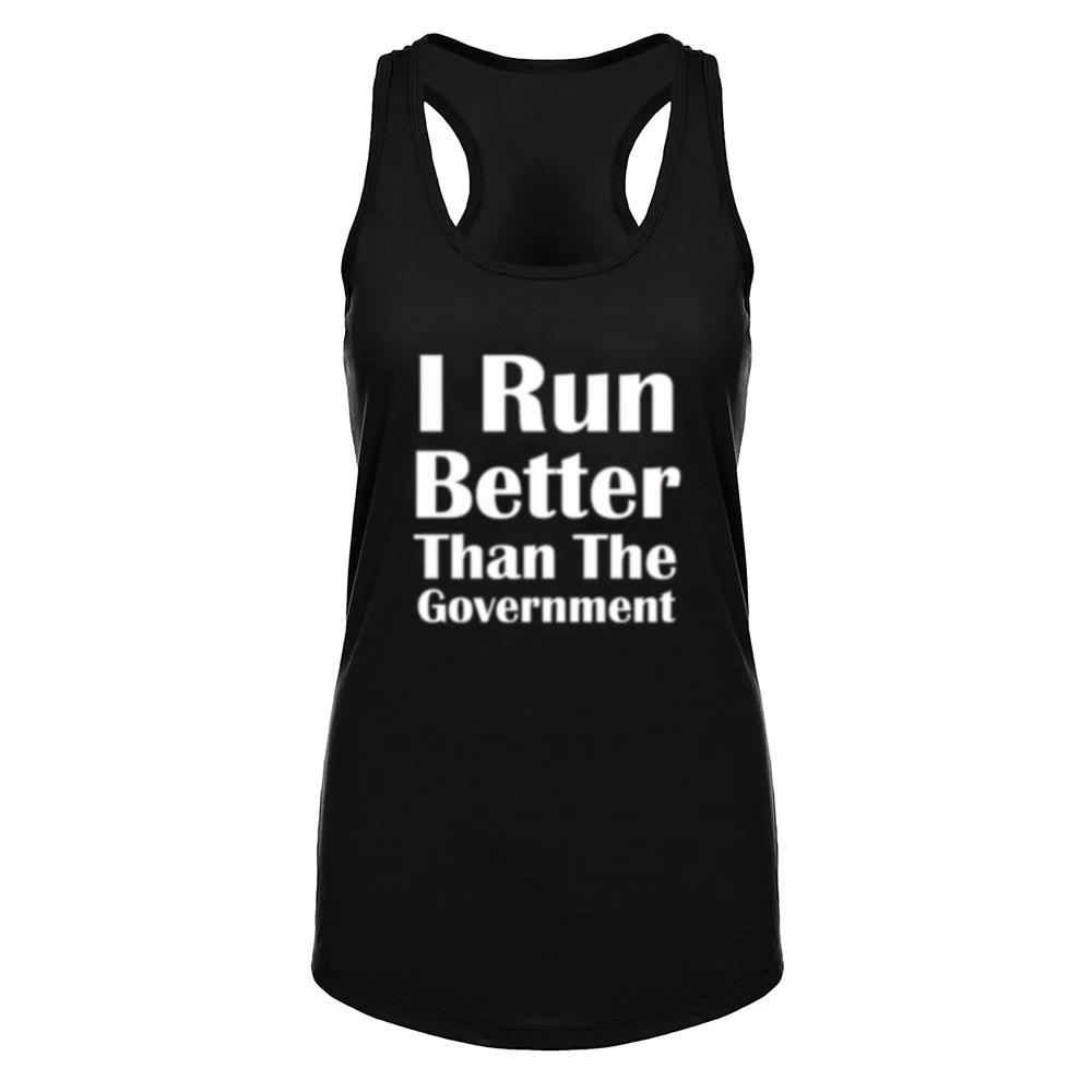 Женские я работать лучше чем правительство Фитнес тренировки Racerback безрукавки