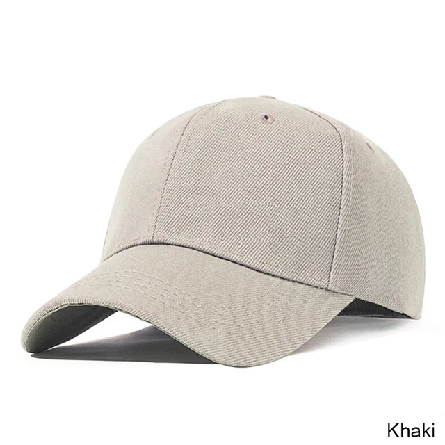 TRUENJOY Классическая однотонная женская бейсболка Мужская Повседневная Snapback хип-хоп шапка, кепка для спорта на открытом воздухе унисекс высокое качество - Цвет: khaki