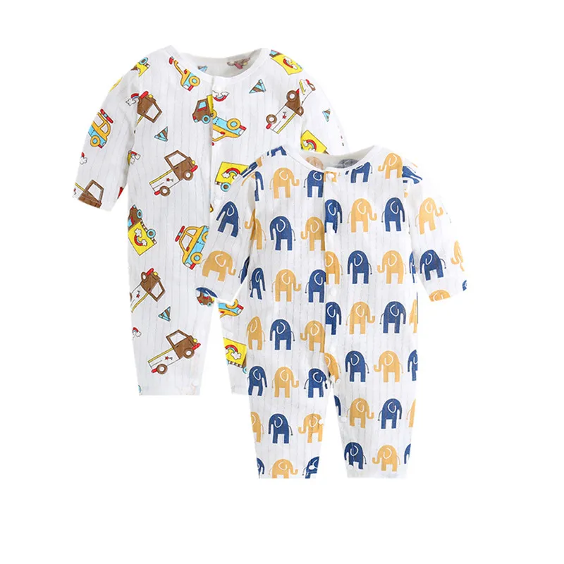 2019 summer long sleeve baby Rompers girls boys Jumpsuit newborn bird duck soft romper infant clothing kids Jumps 2pcs/set | Детская