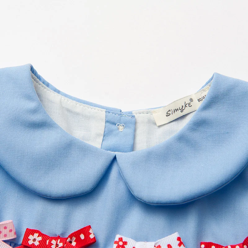 Маленьких пони для девочек летние Платья женщин синий розовое платье Одежда