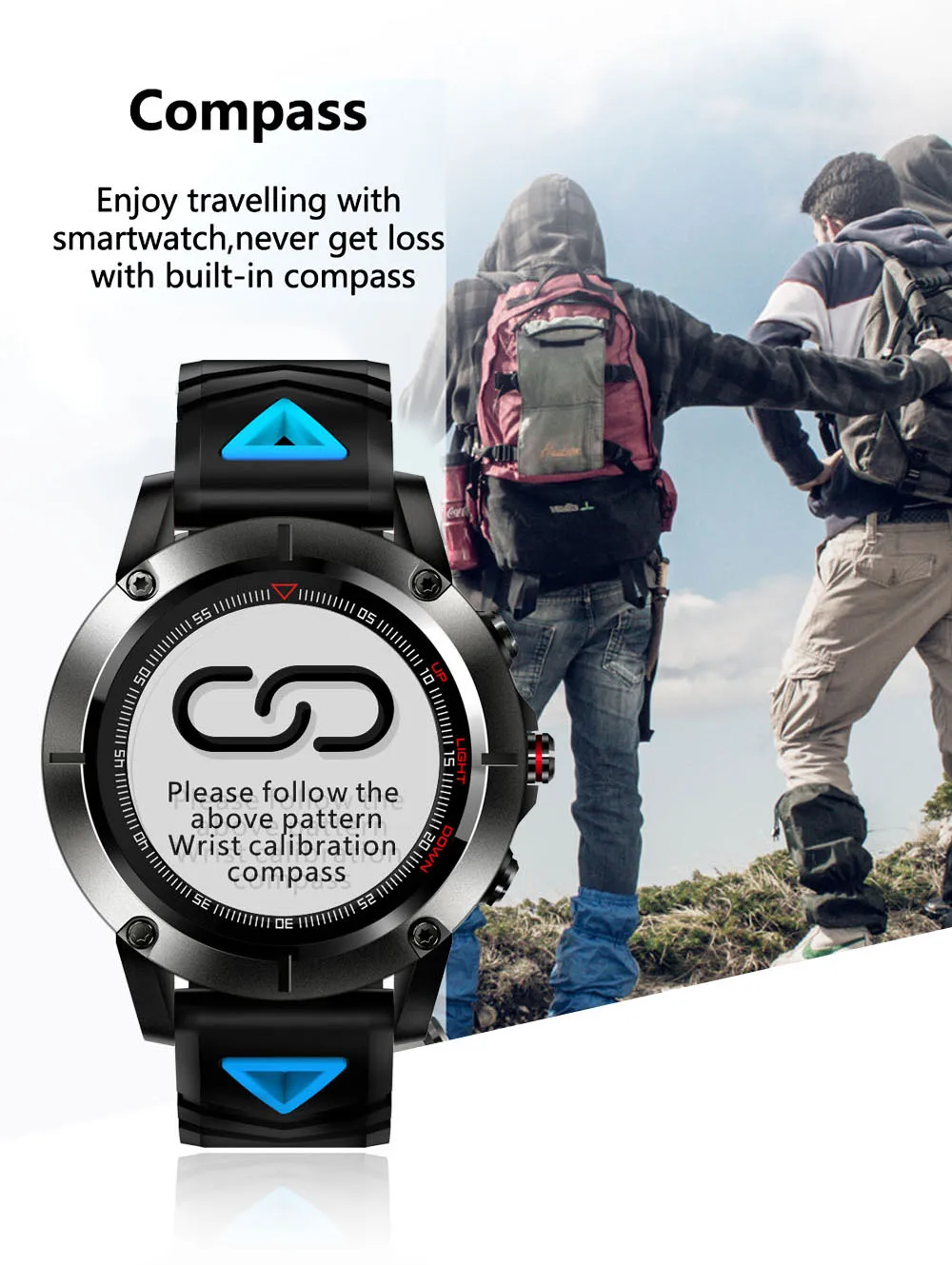 Смарт часы человек Для женщин Smartwatch IP68 Водонепроницаемый gps монитор сердечного