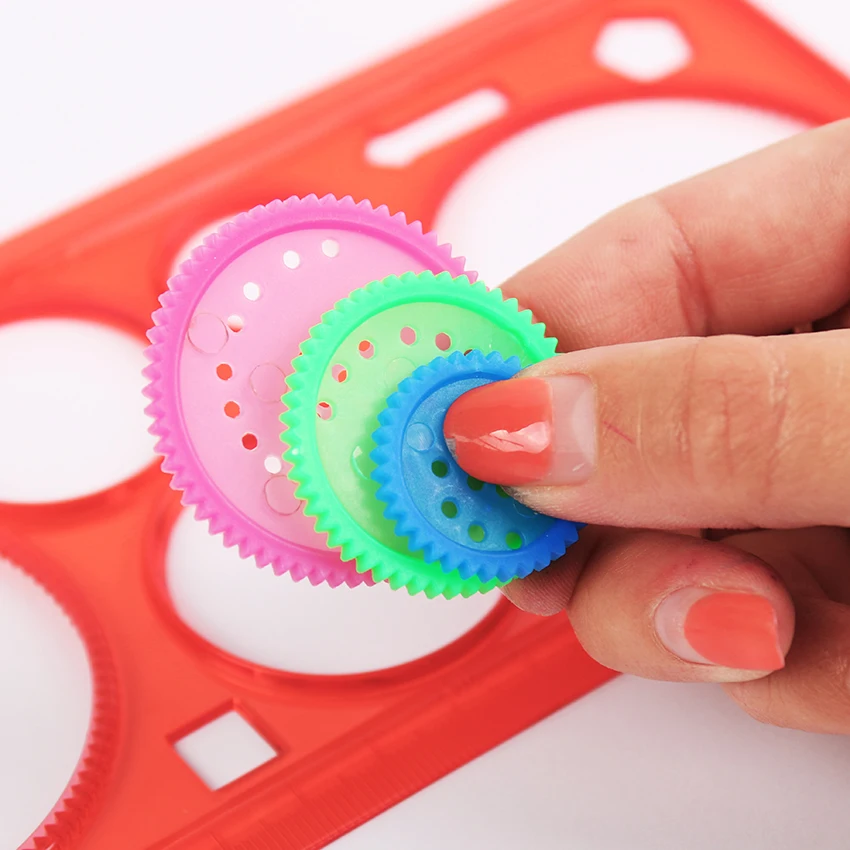 2 шт. детский набор для рисования|drafting tools|drafting rulerruler spirograph |