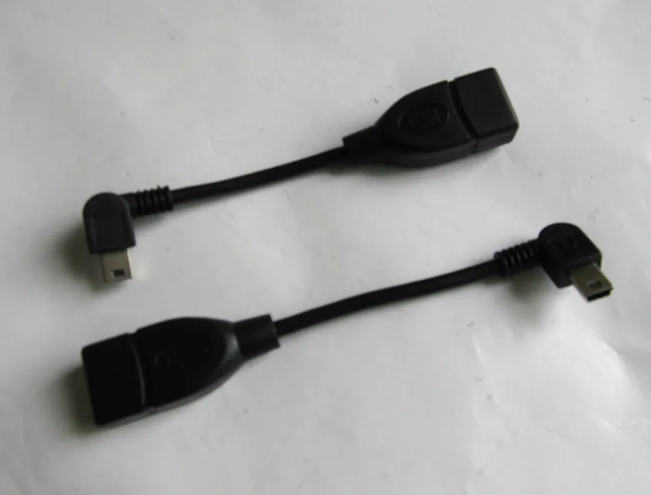 Удлинитель для кабеля 10 см 1 пара короткий USB удлинитель с прямым на Mini b 5p 90 левый и