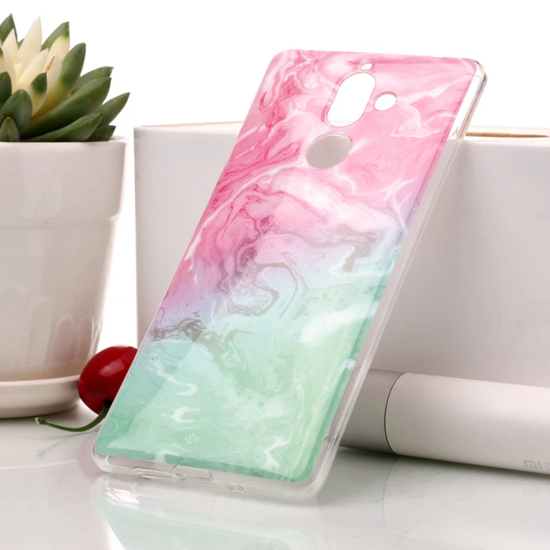 Luxury Mandala Marble Style Cell Phone Soft TPU Silicone Case Cover Shell Coque Funda for Nokia 1 6 2018 7 Plus |