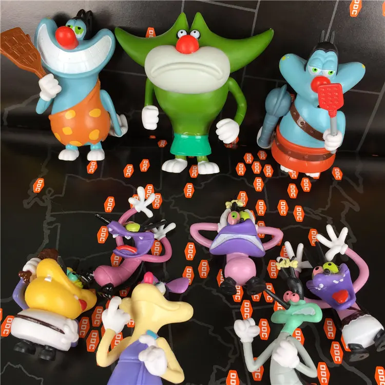Figure Oggy and the Cockroaches toy dolls oggy olivia joey collection Action model Toy | Movies &amp TV