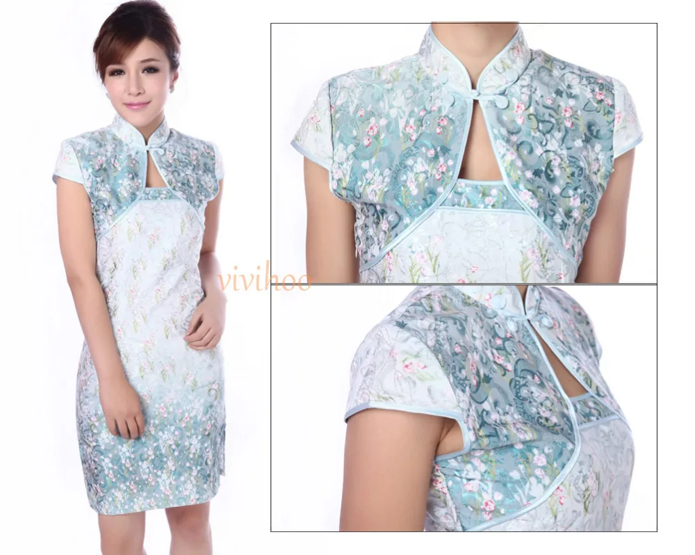 Оптовая продажа 2014 новая короткая Ципао модная винтажная тонкая сексуальная