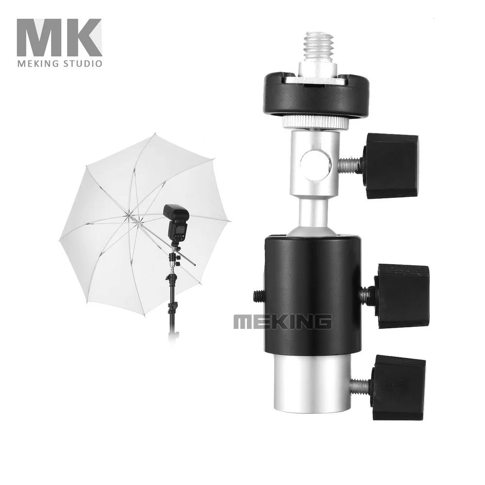 

Meking Ball Head adapter Speedlite Umbrella Flash Mount Holder Bracket C for light Stand accessory