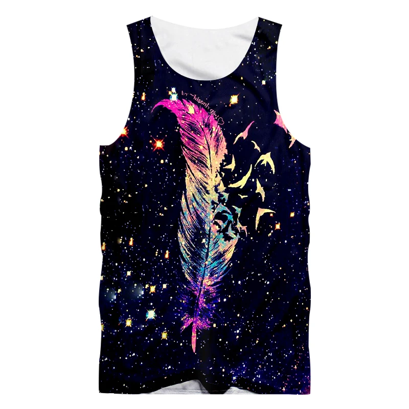 Мужская спортивная одежда UJWI без рукавов с 3d принтом в стиле хип-хоп |