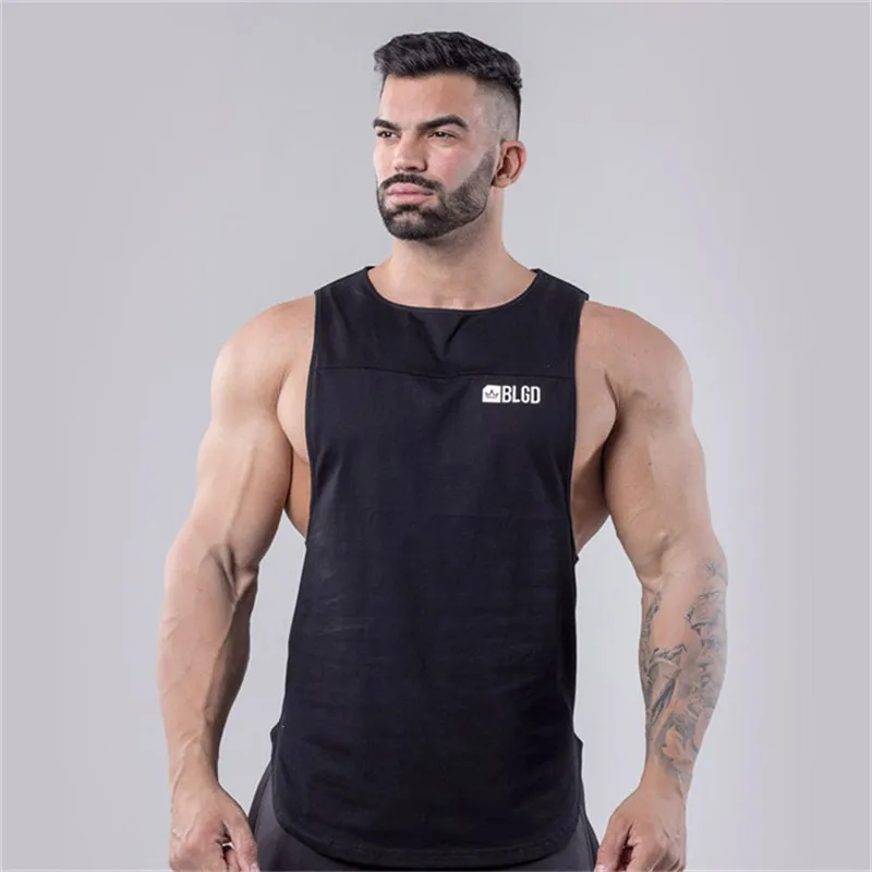 GYMLOCKER Летняя мода для тренажерных залов бренд singlet canotte Бодибилдинг Стрингер