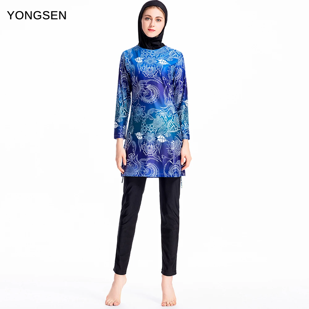 Купальник Burkinis YONGSEN купальный костюм с полным покрытием скромный арабский