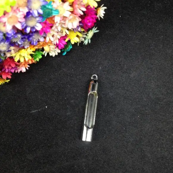 2 компл./лот прозрачная труба металлический медальон Стекло Клетка подвеска для