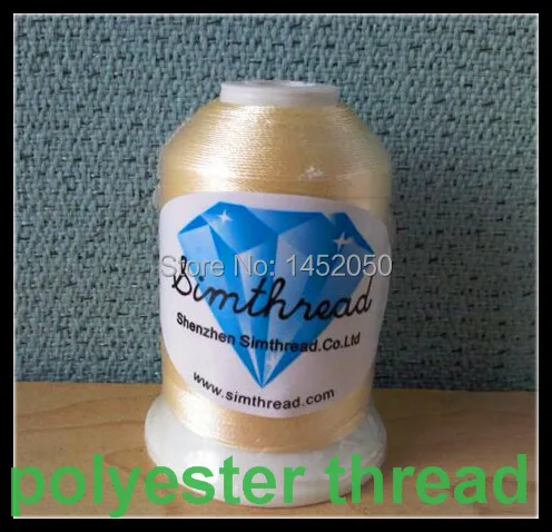 Simthread 112 цветов полиэфирная вышивальная машина нить 1000 м/катушка + 1 м подкладочная