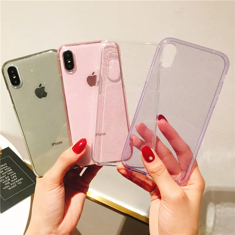 FLYKYLIN блестящий чехол для iphone XS Max XR X 6 6S 7 8 Plus телефона Мягкая силиконовая задняя