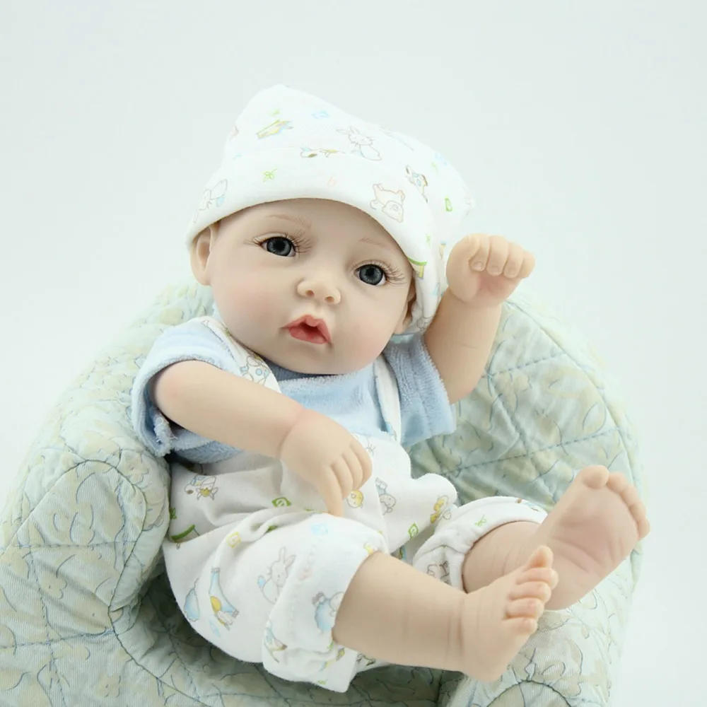NPKDOLL 28 см Bebe Кукла Новорожденный с мягким силиконовым телом для девочек дешевле