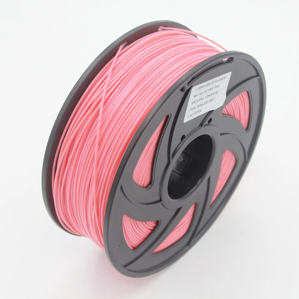 Pink 3d принтер 1 кг 1,75 мм PLA нити печатные материалы красочные для 3d принтер Экструдер ручка Радуга пластиковые аксессуары красный серый - Цвет: Pink
