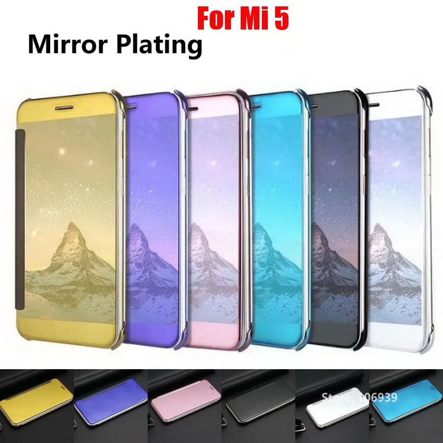 Модные Best Роскошные Покрытие Гальваническое Clear View Жесткий PC флип Filp зеркало