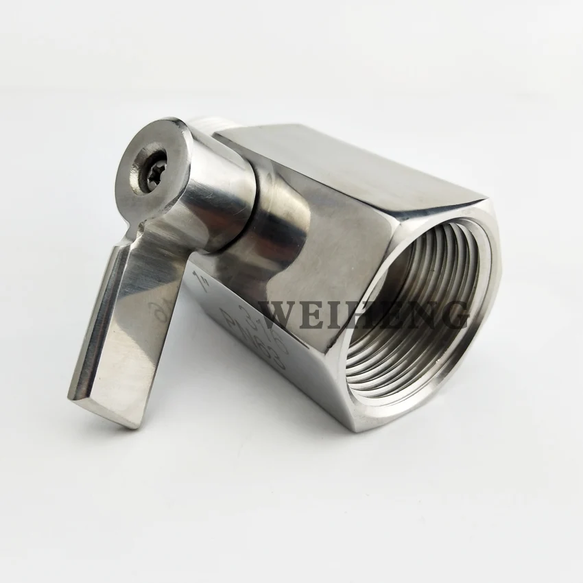 1/8 &quot-1 0&quot из нержавеющей стали 304 мини шаровой кран штекер к гнезду резьбовое
