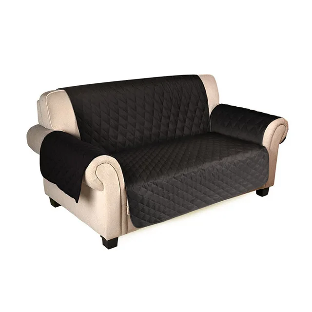 Black Petshy покрытие дивана для животных Подушка для собак кошек матрас кровать мебель диван протектор Водонепроницаемый коврик для собак 1/2/3 место ПЭТ автомобильные подушки сиденья - Цвет: Black