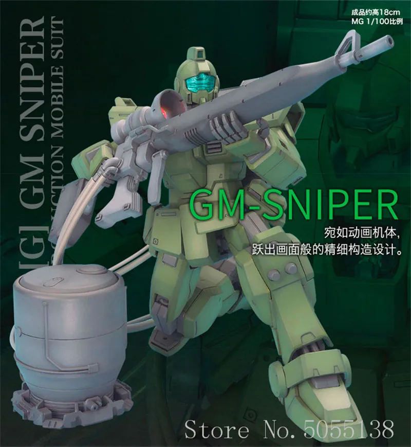 Bandai Gundam модель в наличии сборе 46734 мг 1/100 GM RGM-79[G] снайперский тип искусственная