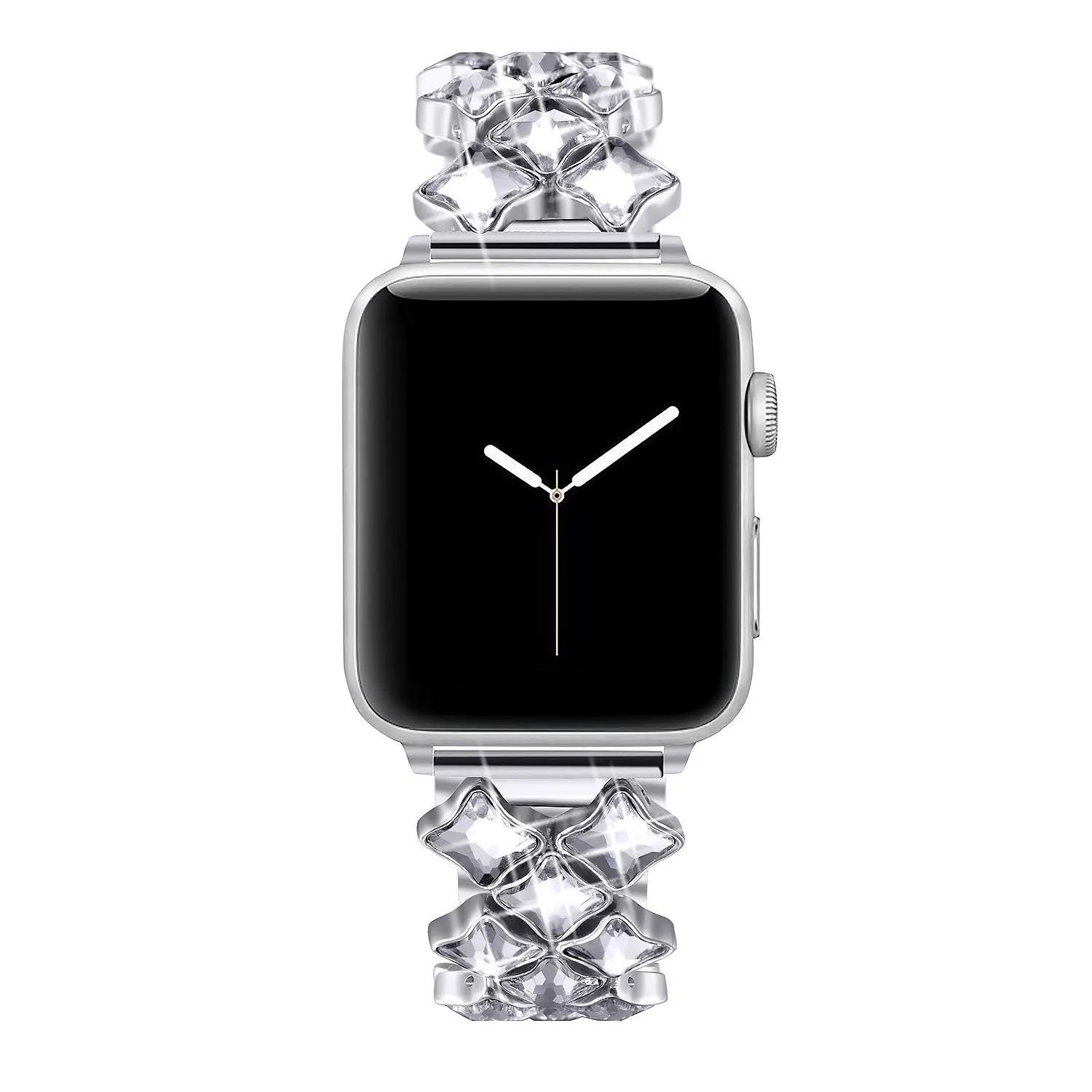 38 мм 42 мм 40 мм 44 мм женские ювелирные полосы для Apple Watch ремешок из нержавеющей стали с бриллиантами для iWatchbracelet серии 4 3 2 1