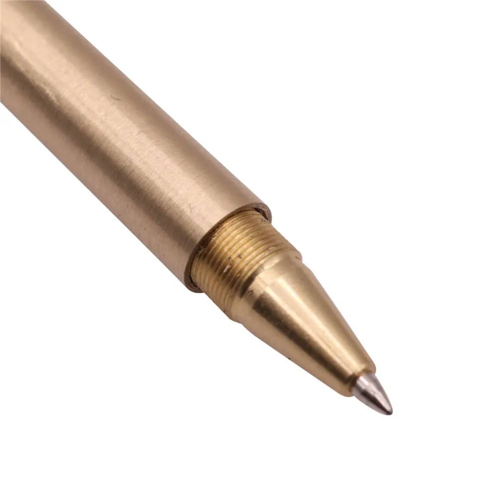 

5 Pcs High Quality Luxury Gold Optional Minimalism Superfine Ballpoint Pen Pure Brass Stationery Copper Ballpen Writing Office