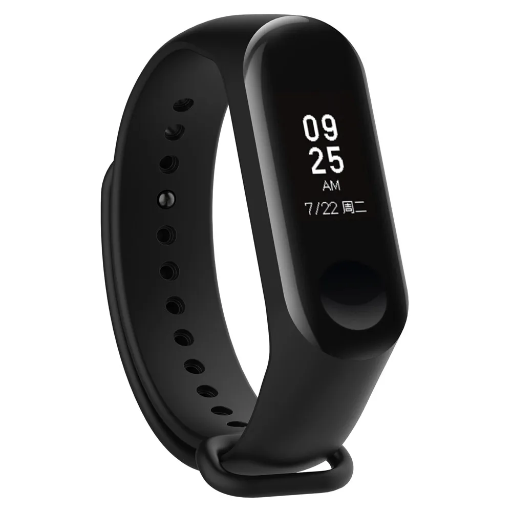 Силиконовый ремешок для часов с защитной пленкой HD xiaomi Mi Band Miband 4 сменный Браслет