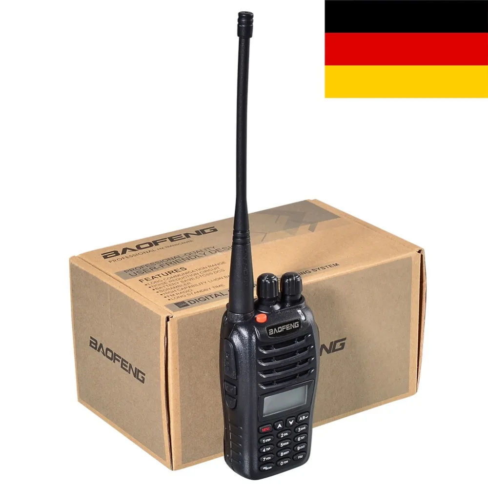 Совершенно новая черная Двухдиапазонная Двусторонняя рация BaoFeng 136 174 МГц и 400 470 с