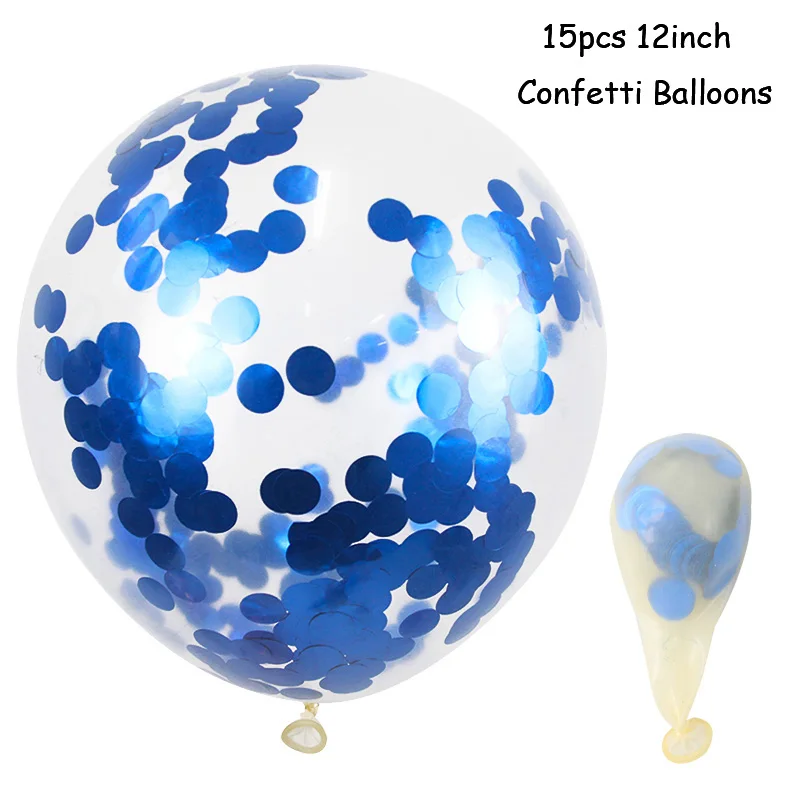 15pcs Blue Ballon 7 тюбиков держатель воздушных шаров колонна-подставка украшения для дня рождения Дети Взрослые День рождения подставка для воздушных шаров держатель для свадебного украшения - Цвет: 15pcs Blue Ballon
