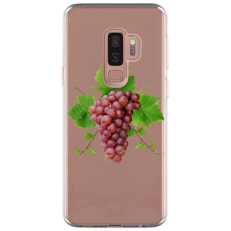 Для Samsung Galaxy S8 S9 S9Plus edge Note 8 A3 A5 2017 TPU красочные мягкие фрукты ананас окрашенные Desig