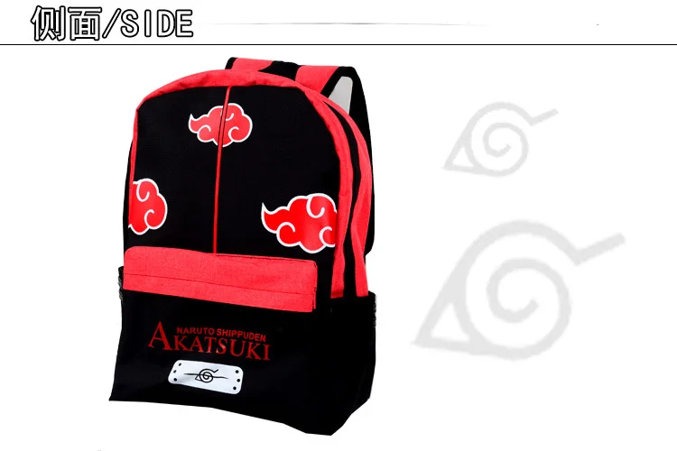 Наплечная школьная сумка-мессенджер аниме манга наруто акацуки рюкзак с