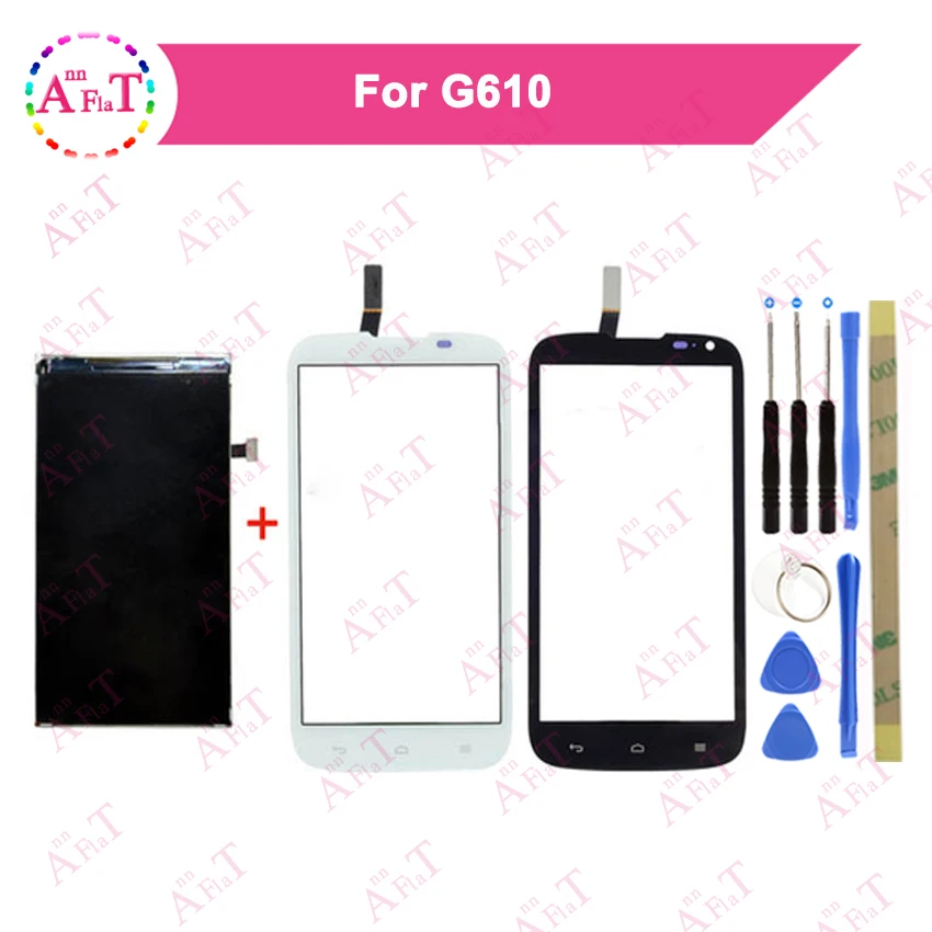 5 0 ''для Huawei Ascend G610 экран дисплея + сенсорный дигитайзер черный и белый с