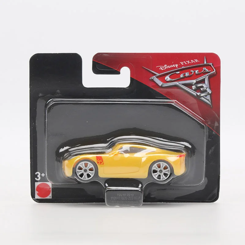 Disney Pixar Cars 3 основная Игрушечная машина из сплава McQueen Black Storm Jackson Curz 1:64 быстрая и