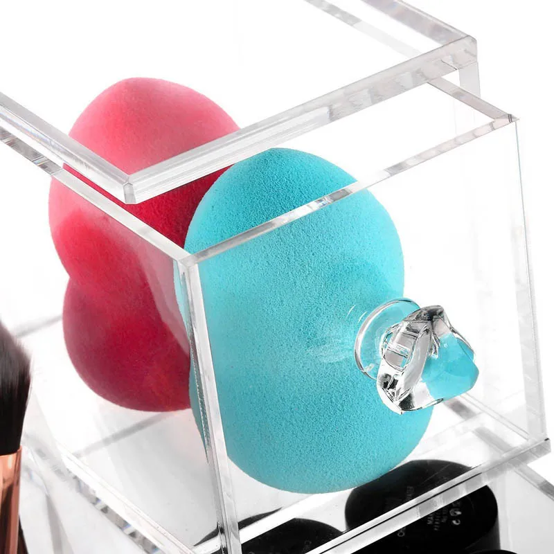 Креативный акриловый косметический Органайзер прозрачная кристальная