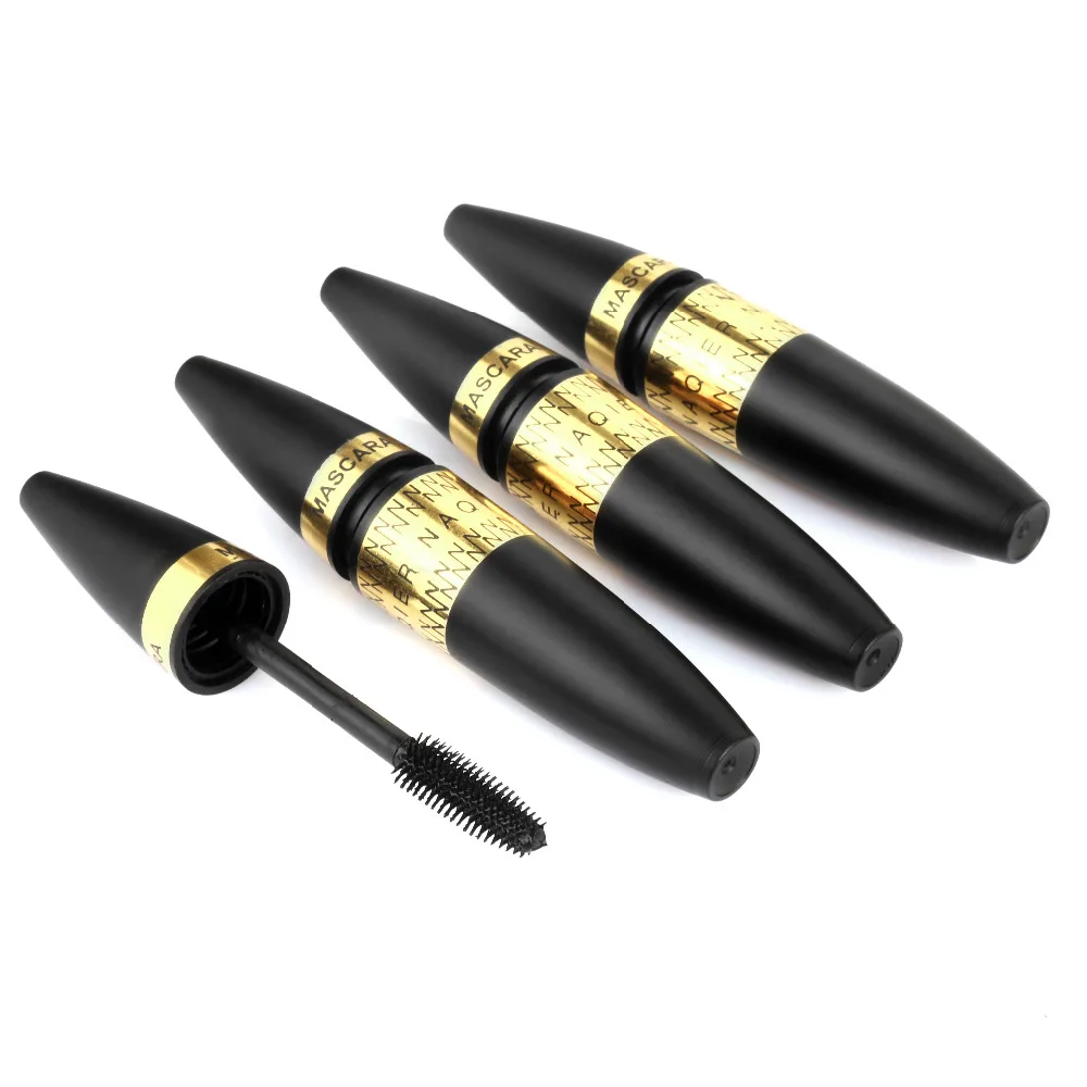 NAQIER Eye Makeup Mascara Length Extension Long Curling Mascaras 4D Silk Fiber Eyelash waterproof Rimel |