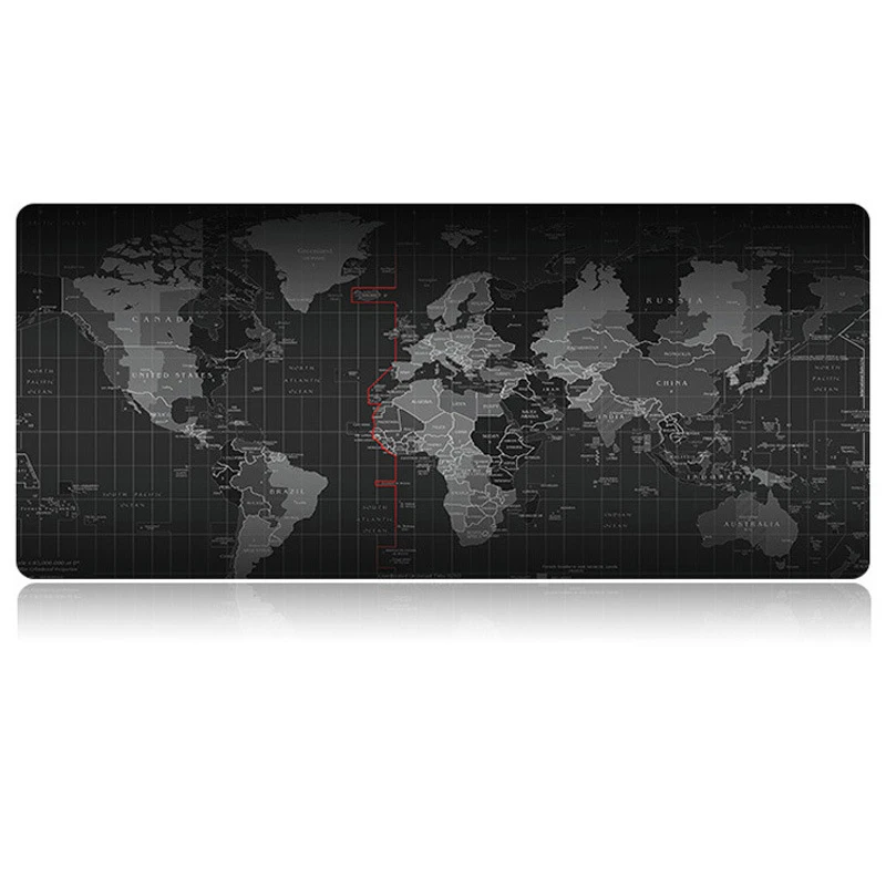 Хит продаж 2018 очень большой коврик для мыши игровая Карта мира противоскользящий
