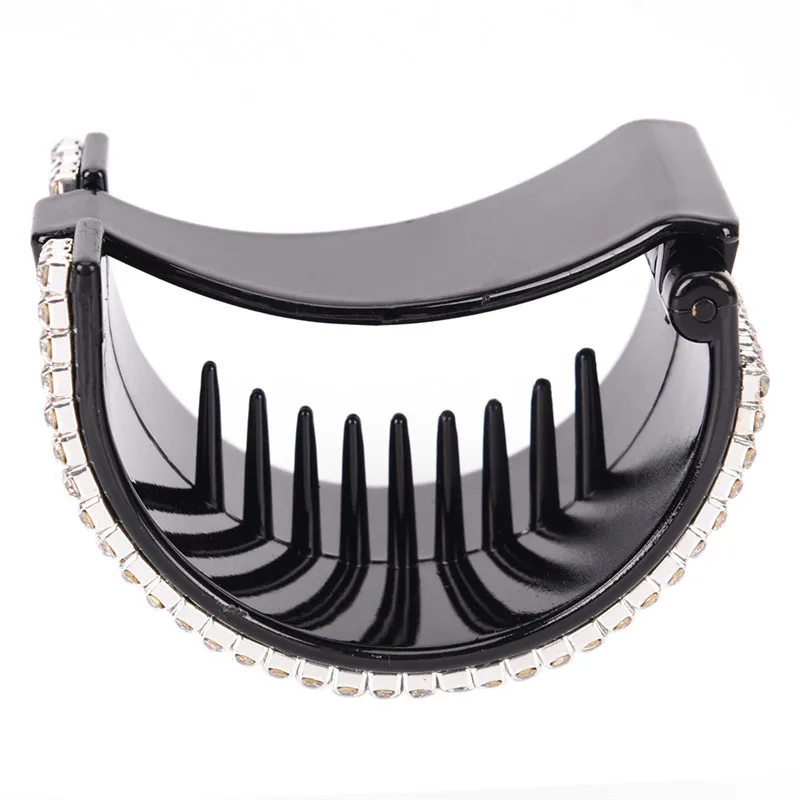 Заколка для волос с кристаллами конский хвост круглые зажимы акриловая заколка