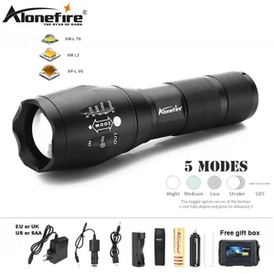 AloneFire G700 CREE XM-L T6 L2 U3 светодиодный масштабируемый Мощный тактический фонарь трох для путешествий похода кемпинга фонарь Лампа 18650 батарея