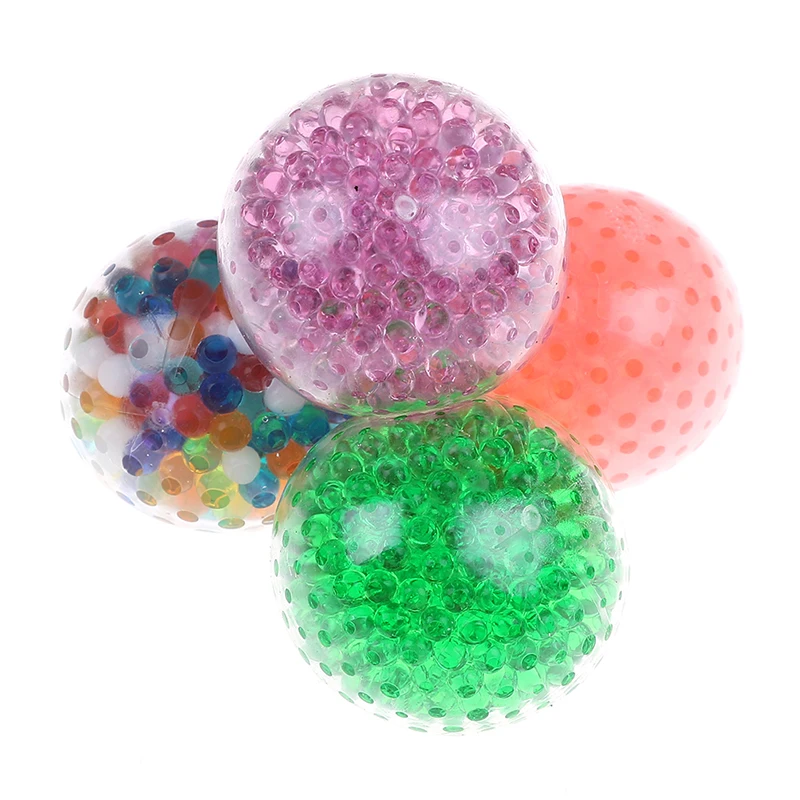 Игрушка для снятия стресса сжимаемая лягушка из бисера гель Непоседа сенсорный