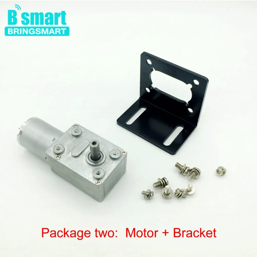 Bringsmart DC 12 В Двигатель 10 об./мин. jgy 370 червь Шестерни группы вольт Двигатели для