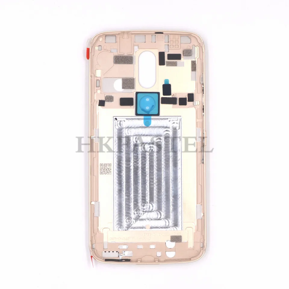 Hkfatel для Moto M XT1662 XT1663 корпус для Motorola M XT1662 XT1663 Корпус для мобильного телефона задняя крышка батарейного отсека чехол