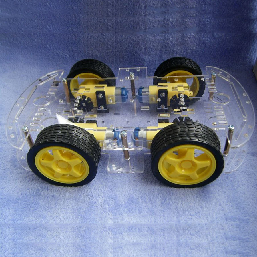 

Free shipping 4WD Smart Robot Car Chassis Kits with Speed Encoder New