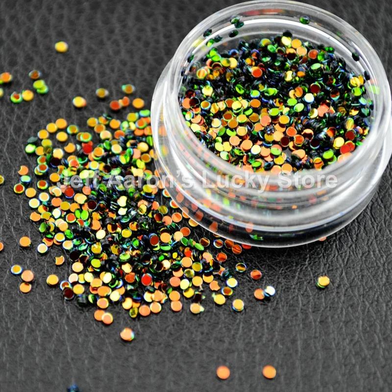 Блестящие цвета Акриловые 3D круглые блестки для нейл Арта (искусство украшения