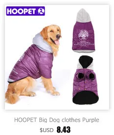 HOOPET Pet Big Dogs Autumn and Winter Wear Warm Clothes Walking Dress Two Feet