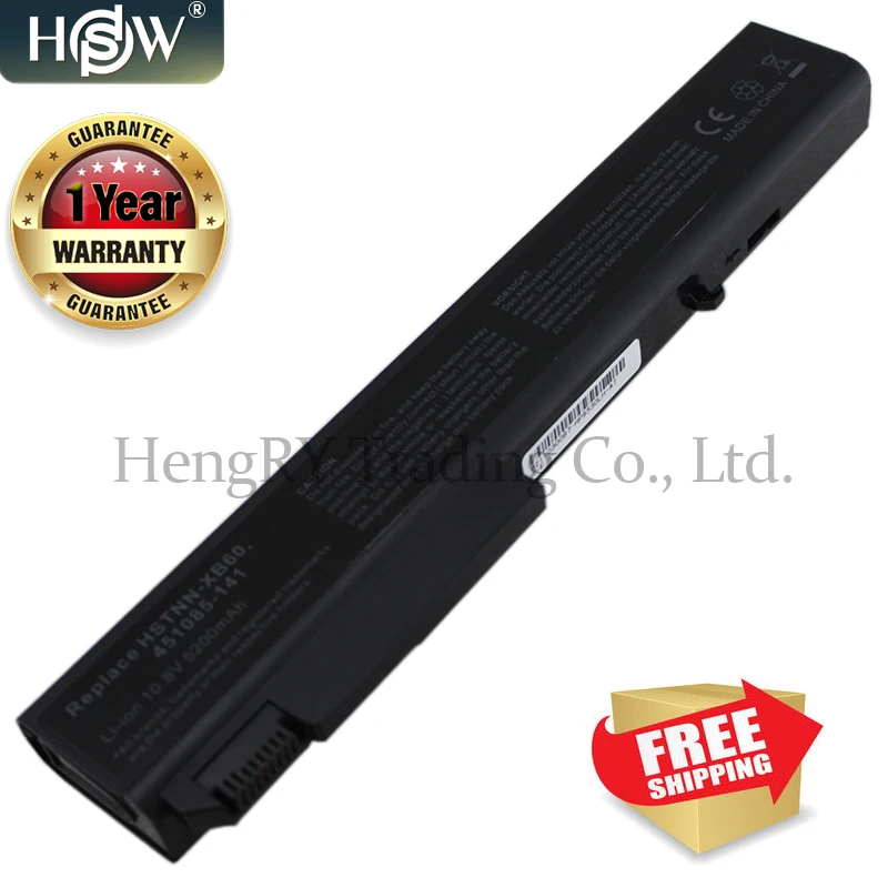 HSW 6 ячеек батареи ноутбука KU533AA HSTNN-XB60 HSTNN-OB60 BS554AA AV08XL для hp для EliteBook 8530 p 8530 w 8540 p 8730 p 8540 W