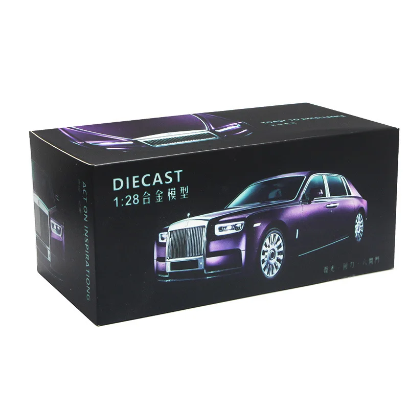 1:28 Rolls Royce, роскошная модель, модель автомобиля из сплава, звук и светильник, оттягивающая 6 дверей, эксклюзивная модель автомобиля