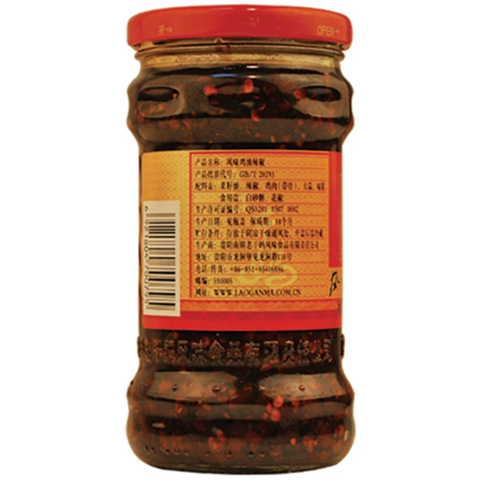 Восемь бутылок гуйчжоу speciaty острый соус чили закуски лапша |