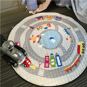 214 Сумка для хранения игрушек с планетой диаметром 1,5 м, многофункциональное круглое одеяло для ползания детей, игровой коврик/ковер - Цвет: 214