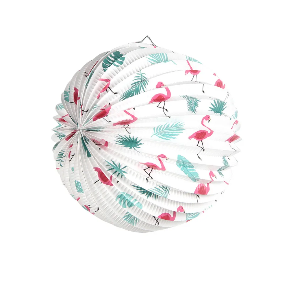 1 шт. 9 дюймов летние гофрированные бумажные фонари для вечеринок с изображением