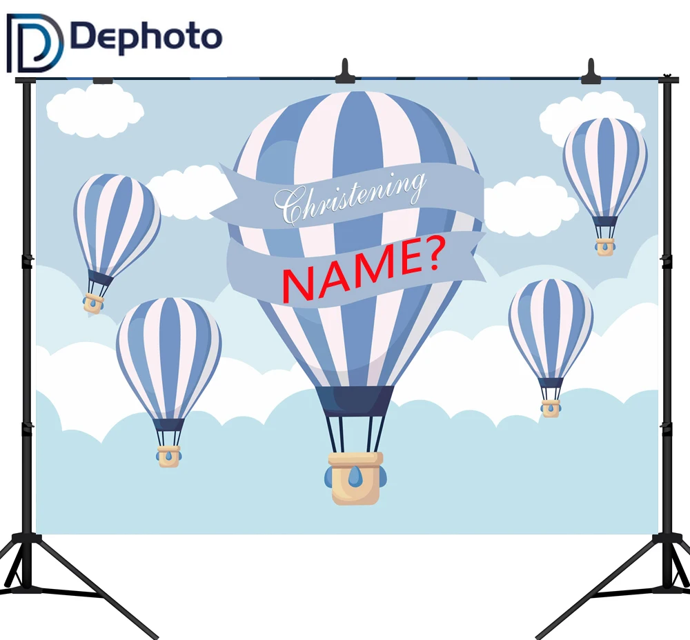DePhoto фото фон Фотофон горячий воздух для фотосессий-воздушный шар лента облако