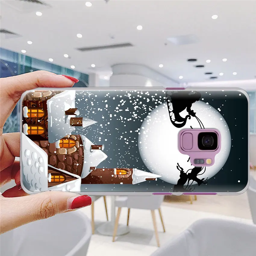 Пейзаж Зима светильник снег чехол для телефона для samsung Galaxy S10e S10 плюс S7 S8 S9 Plus Note 8 9 M10 M20 M30 жесткий чехол Coque